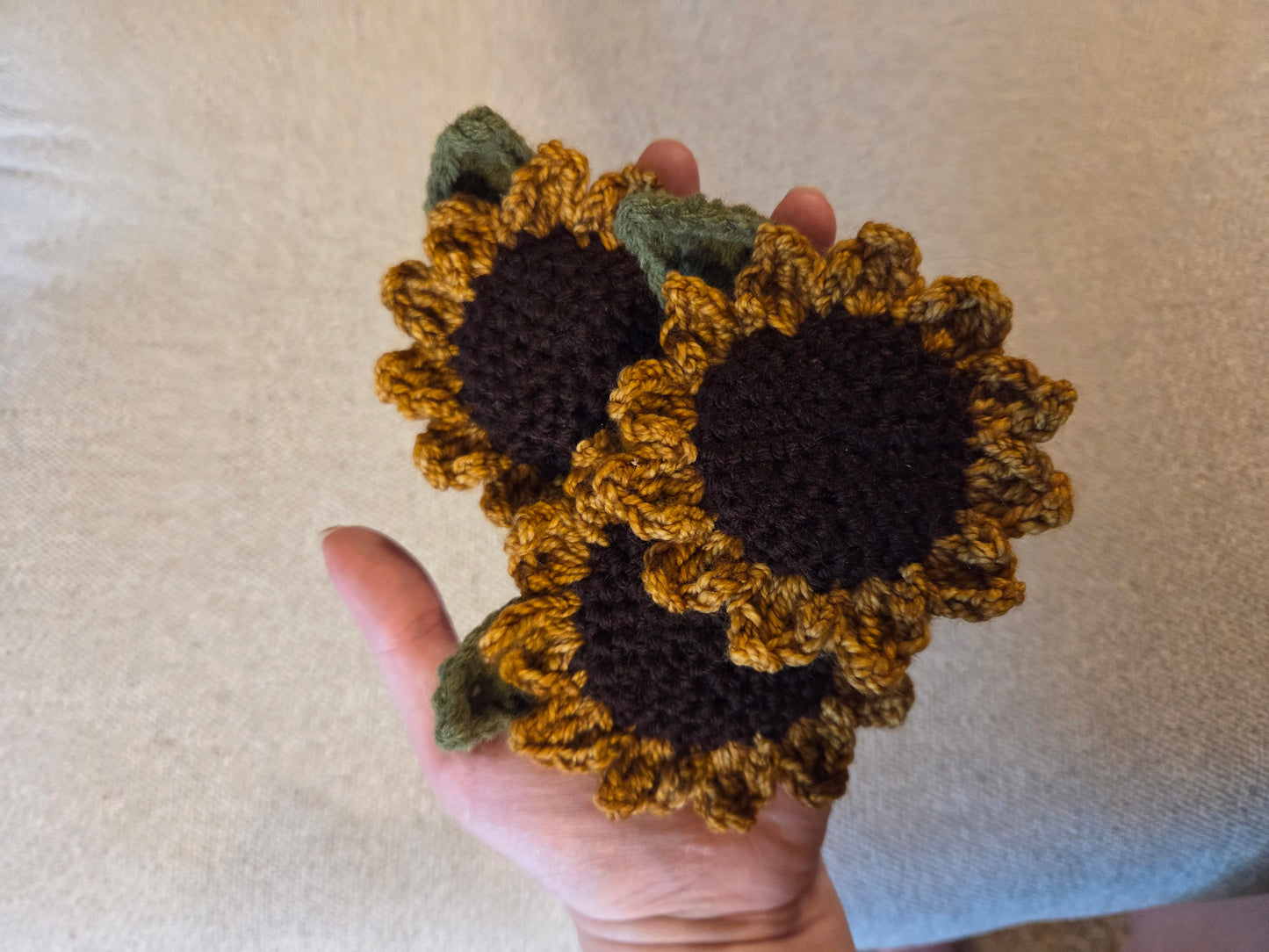 Handmade Sunflower Crocheted